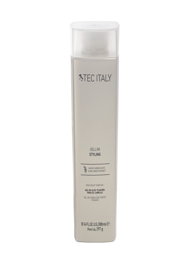 Tec Italy Gellini High Hold Hair Gel 300ml – Strong Hold Styling Gel – Long-Lasting Definition, Control & Shine – Alcohol-Free Formula for All Hair Types - Image 1